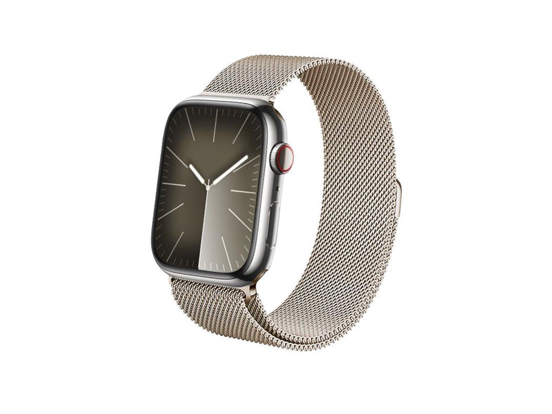 CRONG Milano Steel – Stainless Steel Strap for Apple Watch 44/45/46/49mm (Champagne)