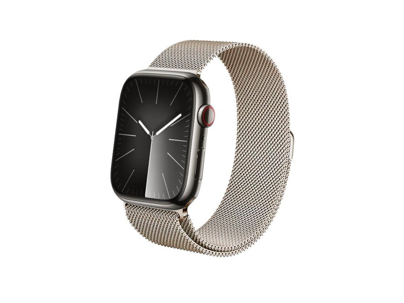 CRONG Milano Steel – Stainless Steel Strap for Apple Watch 44/45/46/49mm (Champagne)