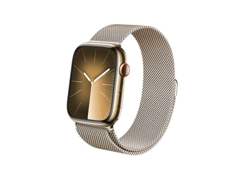 CRONG Milano Steel – Stainless Steel Strap for Apple Watch 44/45/46/49mm (Champagne)