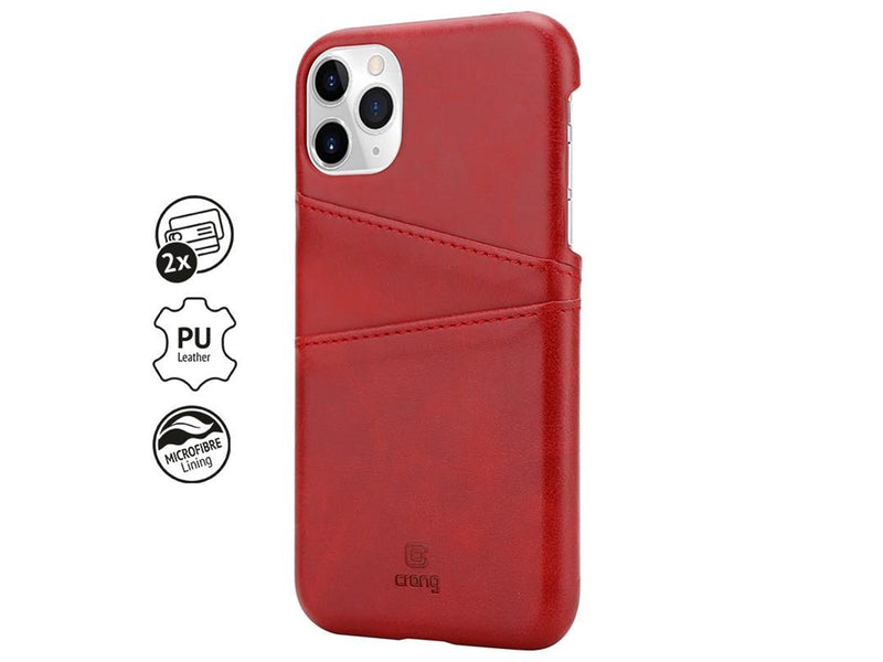 CRONG Neat Cover - iPhone 11 Pro Case with Pockets - Red
