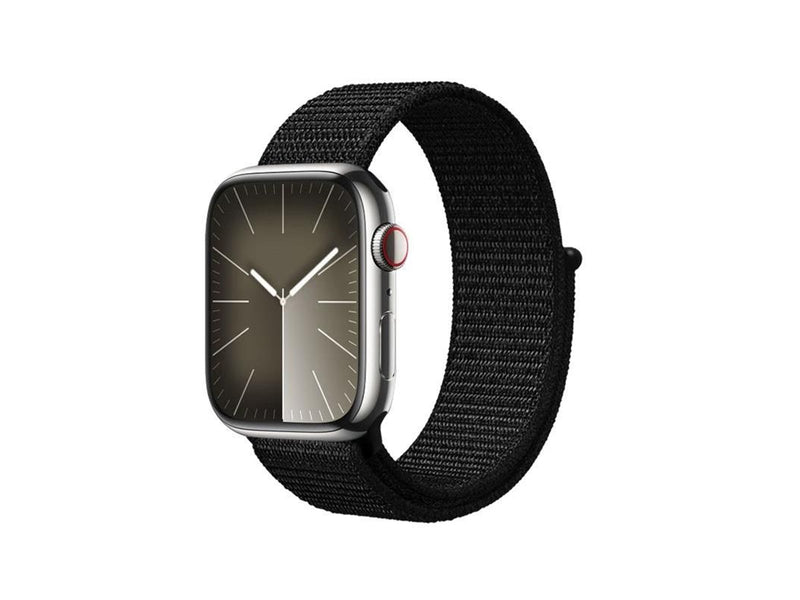 CRONG Nylon Reflex - Sport Band for Apple Watch 44/45/46/49 mm (Black)