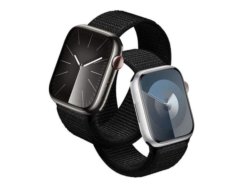 CRONG Nylon Reflex - Sport Band for Apple Watch 44/45/46/49 mm (Black)