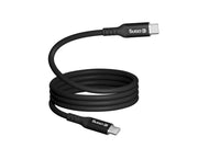 CRONG Soft Link - 100W PD 5A USB-C to USB-C Cable 25cm (Black)