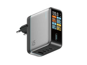 CUKTECH AD1204U 120W Wall Charger with Display and USB-C Cable - Silver