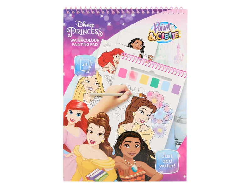 Canenco Disney Princess Watercolour Paint Set Book - incl. Brush