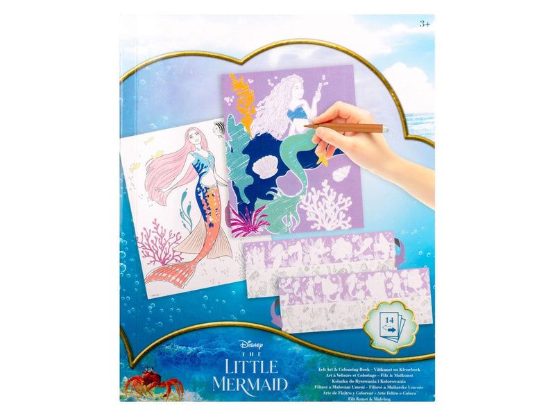 Canenco The Little Mermaid Felt Art and Coloring Book