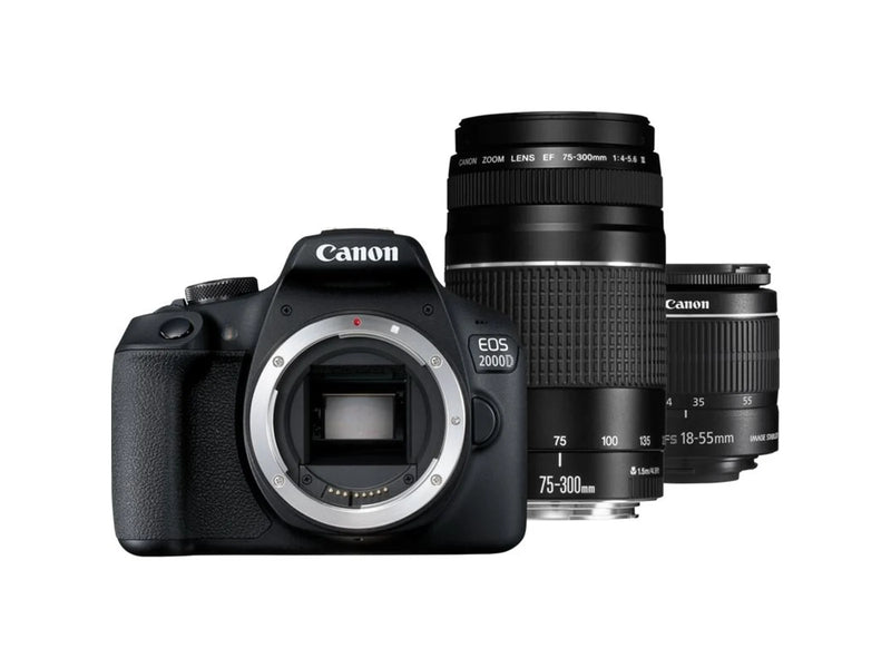 Canon EOS 2000D 18-55mm IS II + EF 75-300mm III