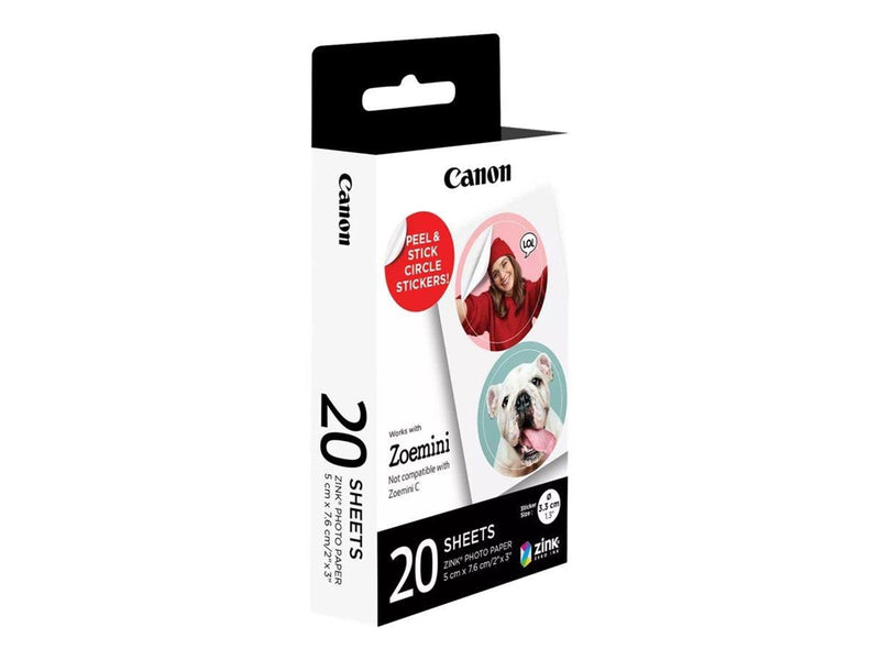 Canon Paper Circle Sticker for Zoemini 20ark