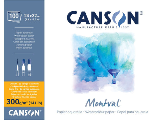 Canson Montval CP 24x32 cm 300G Pad 100 SH