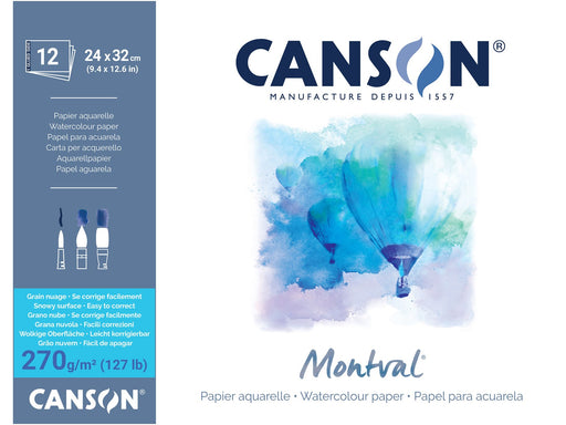 Canson Montval SG 24x32 cm 270G Pad 12 SH