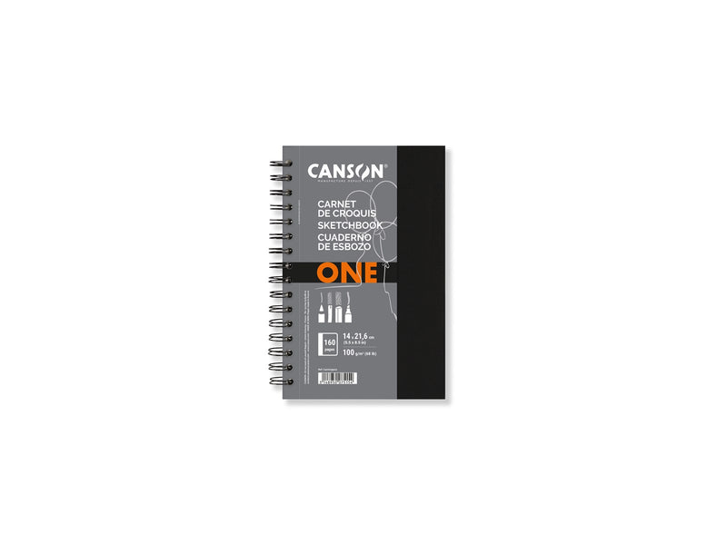Canson One Art Book 14x21.6 cm 100G Spiral 80 SH Portrait