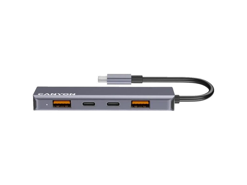 Canyon DS-18 5-in-1 USB-C Hub, Grau USB-Hubs - USB 3.0 - 5 - Grau