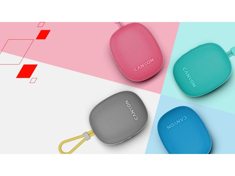 Canyon OnMove 12 Bluetooth-Lautsprecher IPX7, Grau
