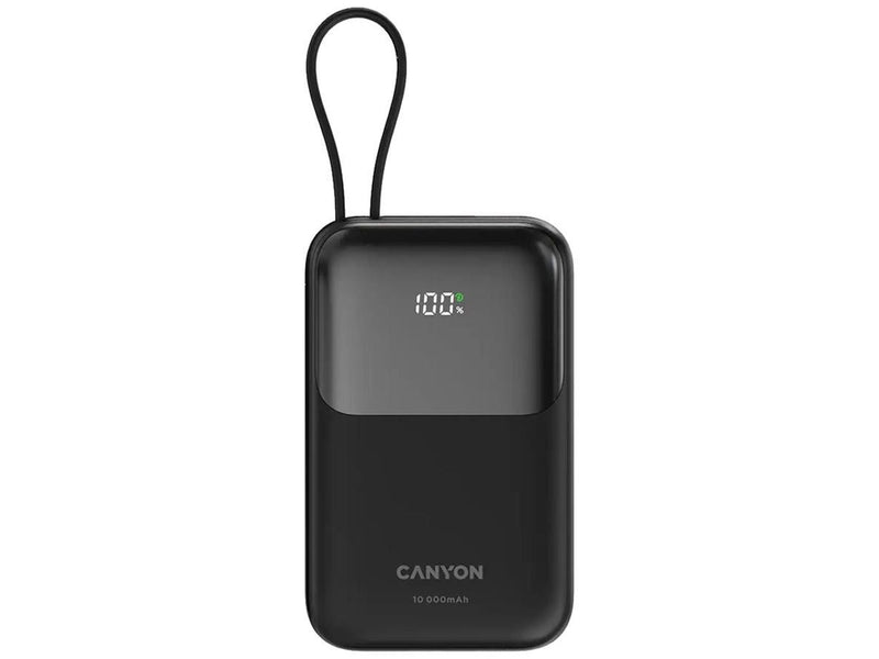 Canyon OnPower 101 10000 mAh PD 22.5W, Schwarz - 10000 mAh
