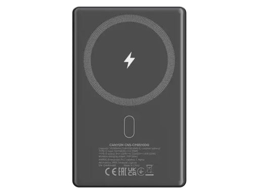 Canyon OnPower 510 MagSafe Powerbank 10000mAh Mør - 10000 mAh
