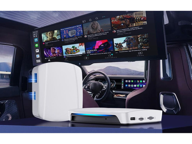 Carlinkit CPC200-Tbox UHD Apple CarPlay / Android Auto Wireless Adapter - White