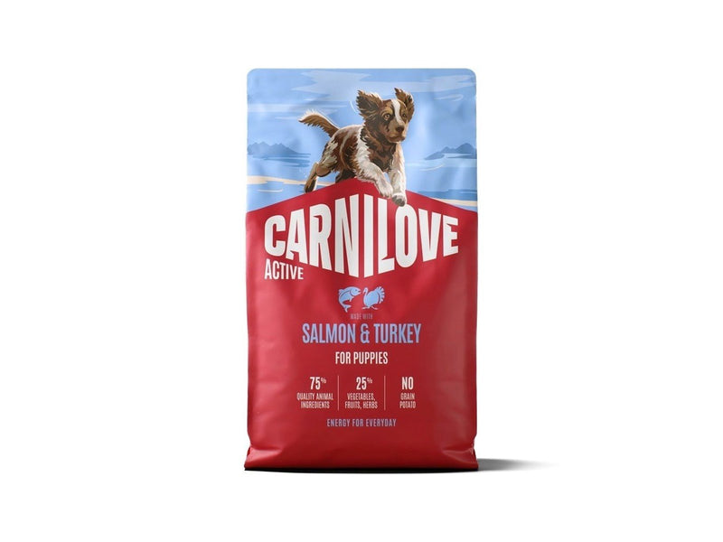 Carnilove Active Dog Puppies Salmon&turkey - dry dog food - 4kg