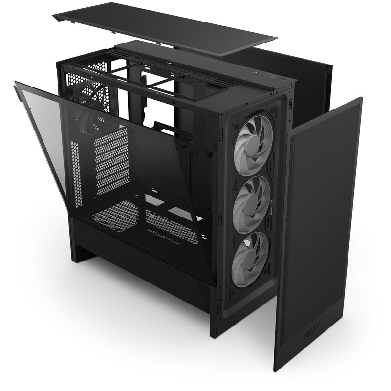 NZXT H5 Flow RGB Mid-Tower-Gehäuse, Schwarz