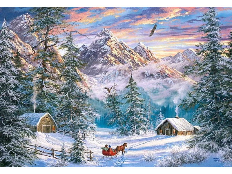 Castorland Mountain Christmas (1000)