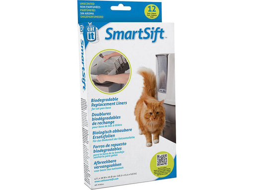Catit - Biodegradable Replacement Liners (Top) Smart Sift 12St - (775.1074)