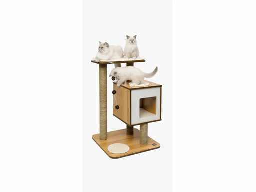 Catit Vesper Kradsetræ V-Base Valnød 56 x 56 x 84.5 cm.