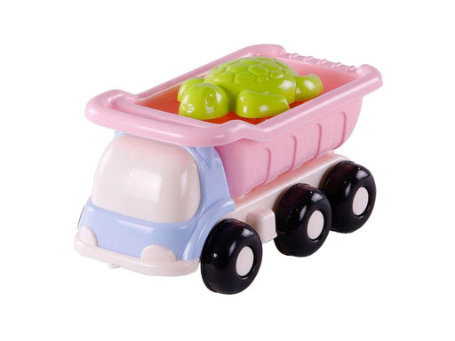 Cavallino Toys Cavallino Beach Dump Truck with 4 Sand Molds Pink