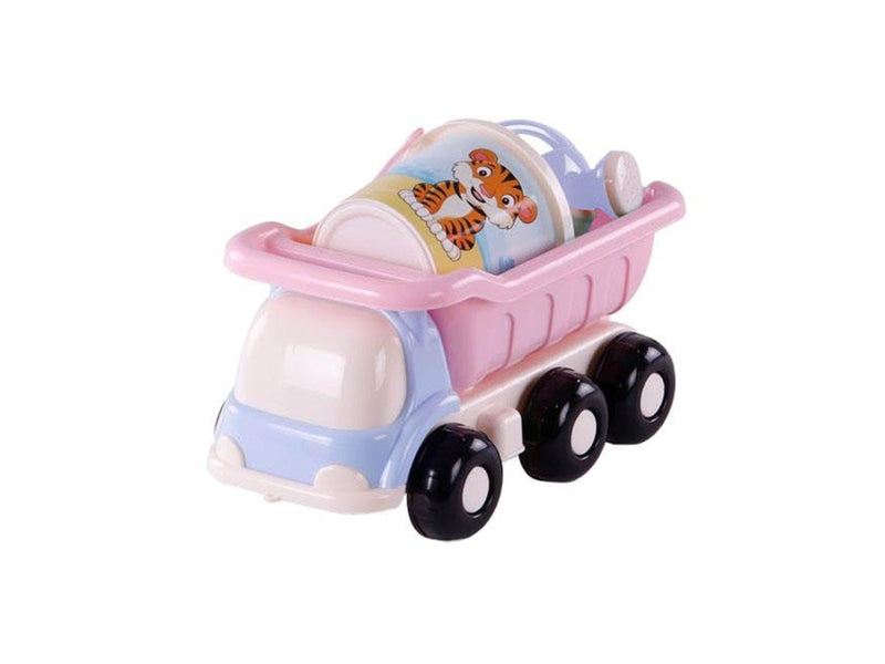 Cavallino Toys Cavallino Beach Dump Truck with Bucket Set Pink 5 pcs.
