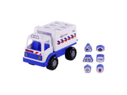 Cavallino Toys - Cavallino Police Truck Shape Sorter with 6 Blocks 26cm