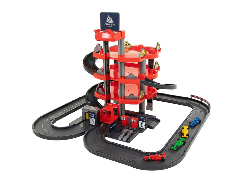 Cavallino Toys - Cavallino Racing 4 Level Parking Garage and Cars Playset