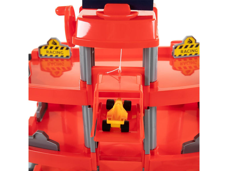 Cavallino Toys - Cavallino Racing Parking Garage Red with 4 Floors and Cars Playset