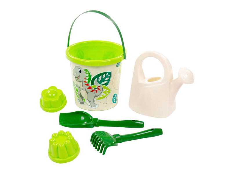 Cavallino Toys Cavallino Safari XL Bucket Set with Sand Molds Dino 8pcs.