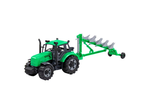 Cavallino Toys Cavallino Tractor with Plough Green Scale 1:32