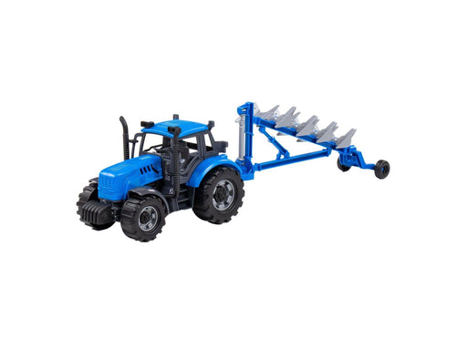 Cavallino Toys - Cavallino Tractor with Plow Blue Scale 1:32