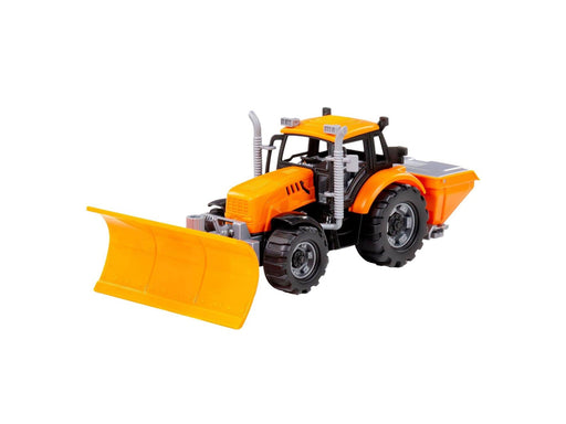 Cavallino Toys Cavallino Tractor with Snow Plow Yellow Scale 1:32
