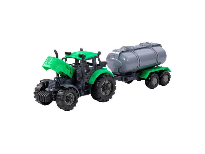 Cavallino Toys Cavallino Tractor with Tank Truck Green Scale 1:3