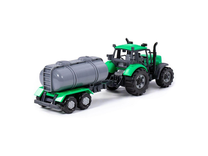 Cavallino Toys Cavallino Tractor with Tank Truck Green Scale 1:3