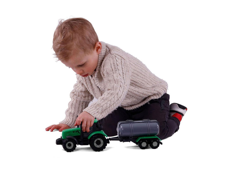 Cavallino Toys Cavallino Tractor with Tank Truck Green Scale 1:3