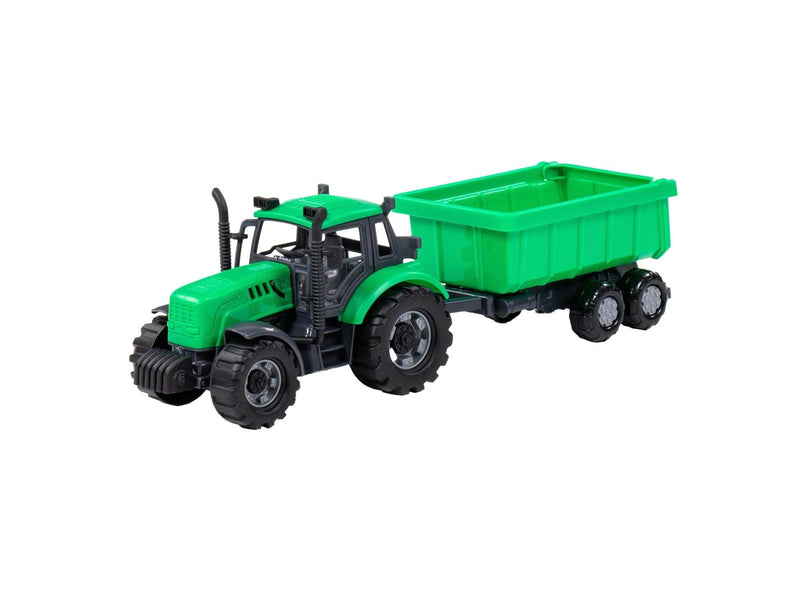 Cavallino Toys Cavallino Tractor with Tipper Trailer Green Scale 1:32