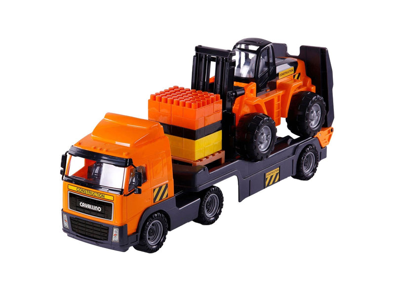 Cavallino Toys Cavallino Truck with Trailer and Forklift Scale 1:16