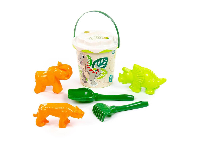 Cavallino Toys Safari XL Bucket Set with Sand Moulds 7pcs.