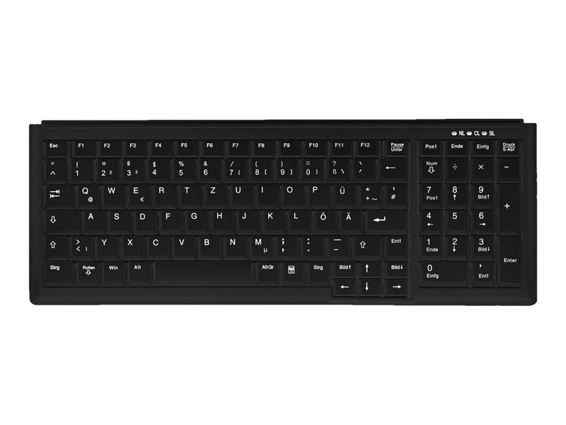Cherry Active Key AK-7000 - keyboard - G - Tastatur - Deutsch - Schwarz