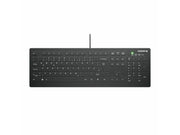 Cherry Active Key AK-C8112 - keyboard - wipe disinfection flat key profile IP68 - 100% full size - QWERTZ - German - black Input Device - Tastatur - Full-Size - Deutsch - Schwarz