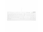 Cherry Active Key AK-C8112 - keyboard - wipe disinfection flat key profile IP68 - 100% full size - QWERTZ - German - white Input Device - Tastatur - Full-Size - Deutsch - Weiss