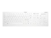 Cherry Active Key AK-C8112 - keyboard - wipe disinfection flat key profile - QWERTY - Pan Nordic - white Input Device - Tastatur - Nordic ISO - Weiss