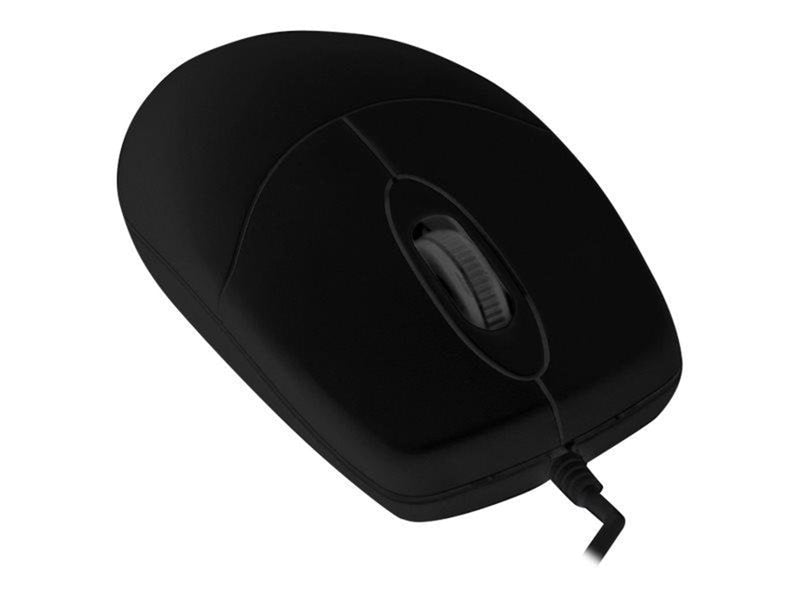 Cherry Active Key AK-PMJ1 Series CleanMouse - mouse - USB - black - Maus (Schwarz)
