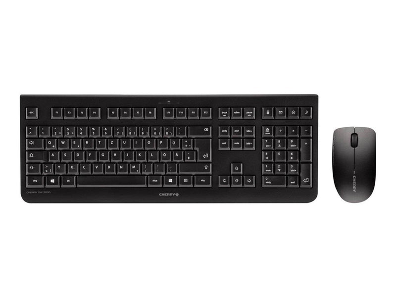 Cherry DW 3000 - Tastatur & Maus Set - Deutsch - Schwarz