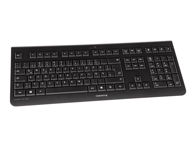 Cherry DW 3000 - Tastatur & Maus Set - Französisch - Schwarz