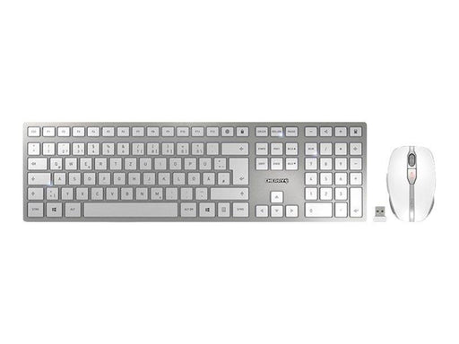 Cherry DW 9100 - Tastatur & Maus Set - Deutsch - Weiss