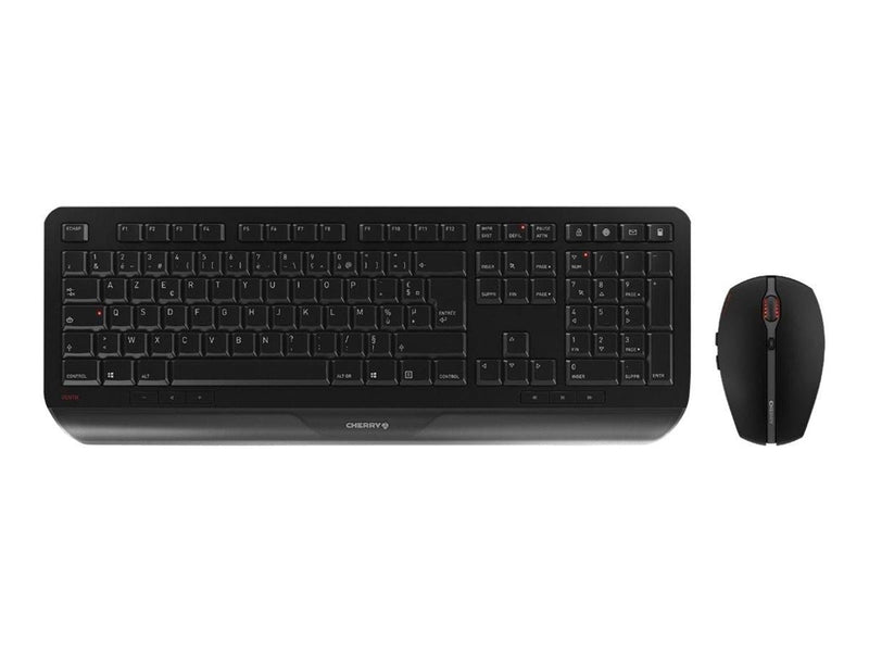 Cherry GENTIX DESKTOP - Tastatur & Maus Set - Französisch - Schwarz