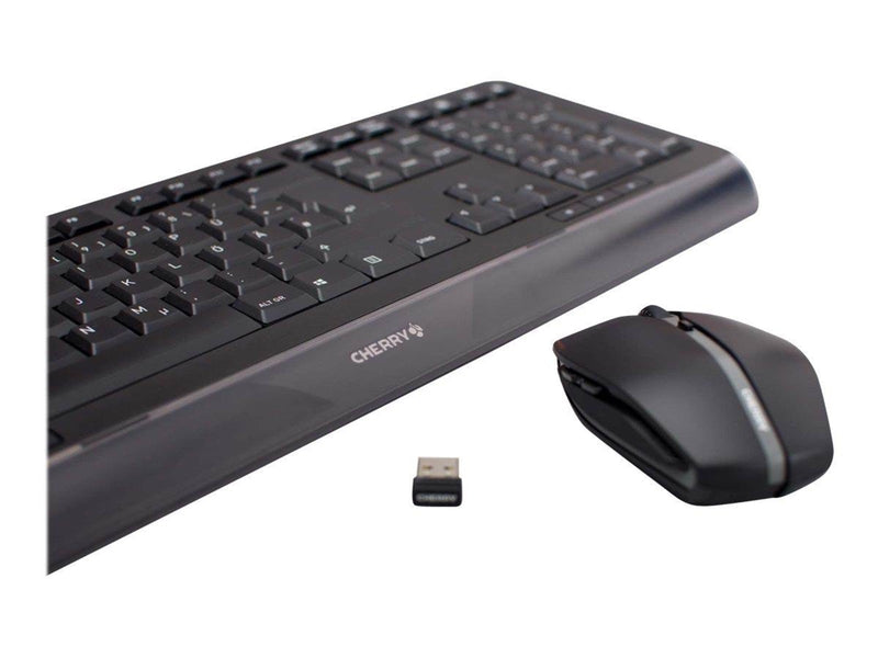 Cherry GENTIX DESKTOP - Tastatur & Maus Set - Französisch - Schwarz